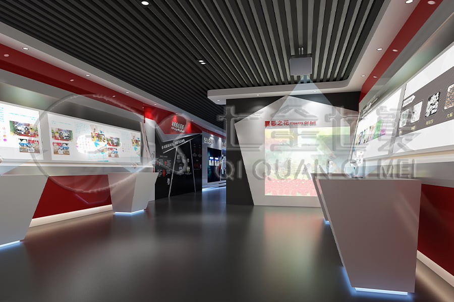 毒品預(yù)防教育基地，數(shù)字化禁毒防艾館，施工單位，效果圖