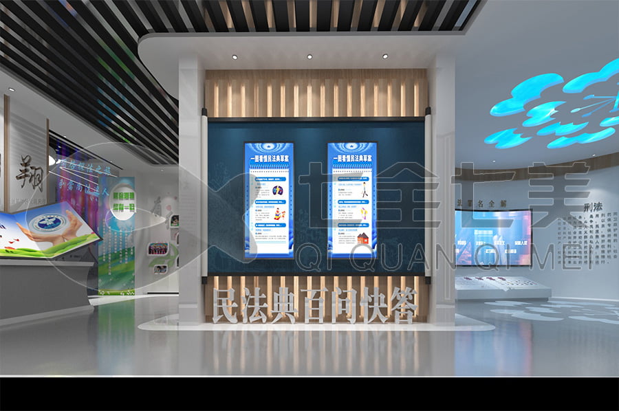青少年法治教育展館，法治文化教育基地設(shè)備，法院法治示范基地設(shè)計(jì)平面圖