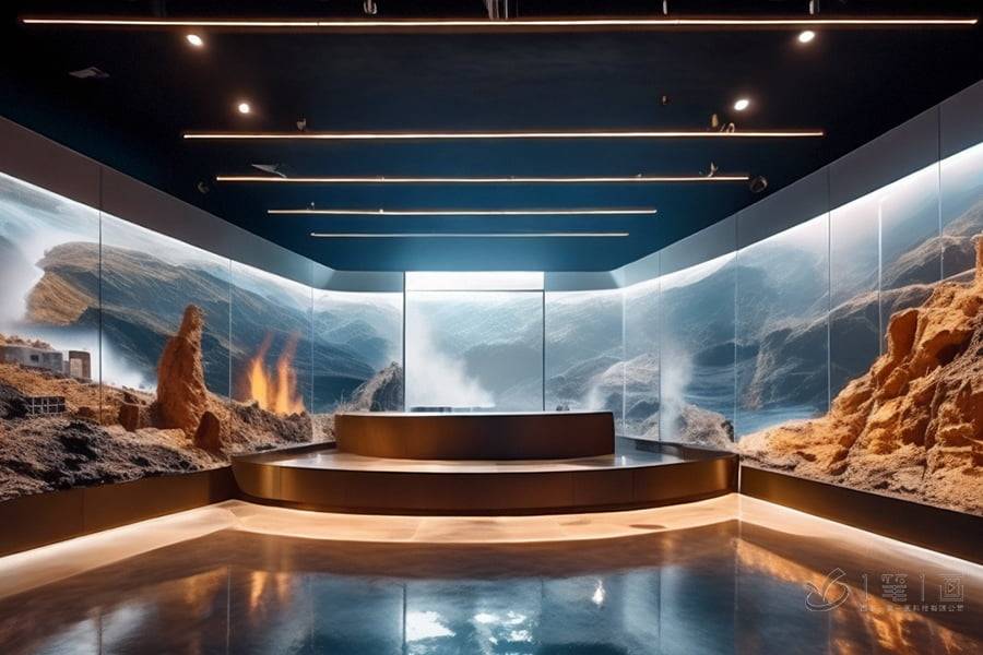 防空防災(zāi)模擬展廳施工圖,,